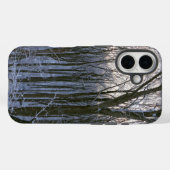 Coques Case-Mate iPhone Forêt d'arbres enneigés (Verso (horizontal))