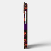 Coques Case-Mate iPhone Forêt d'Automne Broderie Art Fractal Vert Violet (Verso / Gauche)
