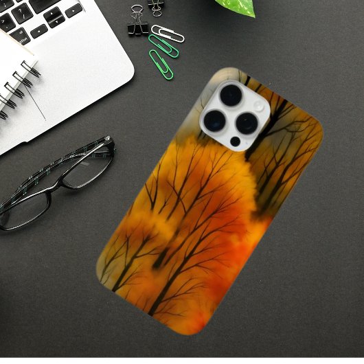 Coques Case-Mate iPhone Forêt d'automne rustique - Aquarelle d'automne