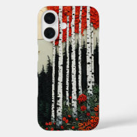 Forêt de bouleaux fantastique