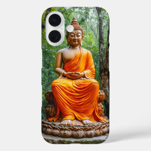 Coques iPhone 16 Forêt de calme : le sanctuaire du Bouddha