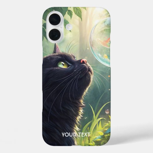 Coques Case-Mate iPhone Forêt de chats noirs mignons Imaginaire (Verso)