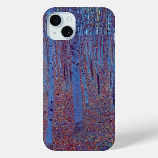 Coques Case-Mate iPhone Forêt de hêtres par Gustav Klimt, Art Nouveau Vint (Verso)