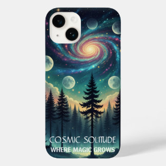 Coque Pour iPhone 14 Forêt de la Galaxie de Solitude Cosmique • Phases