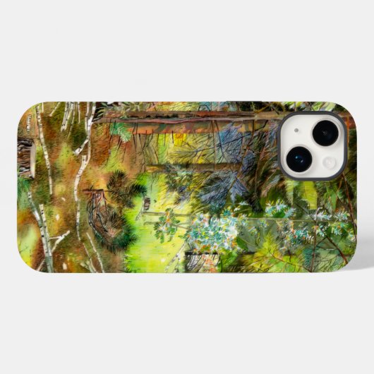 Coques Case-Mate iPhone Forêt de pins (Verso (horizontal))