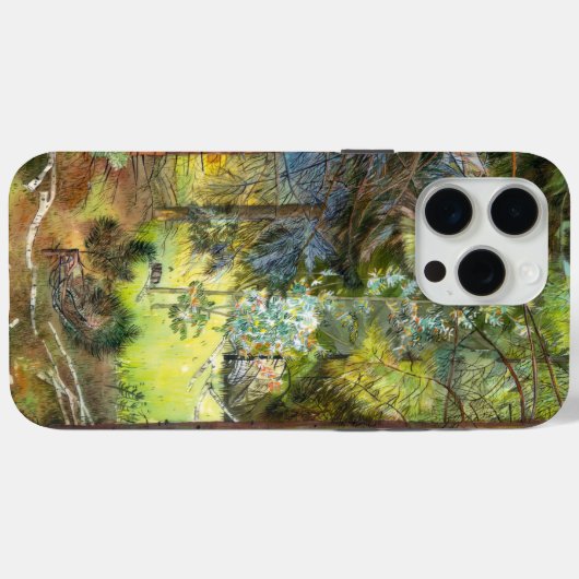 Coques Case-Mate iPhone Forêt de pins (Verso (horizontal))