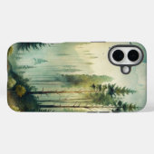 Coques Case-Mate iPhone Forêt de résineux brumeuse (Verso (horizontal))