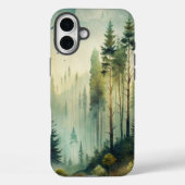 Coques Case-Mate iPhone Forêt de résineux brumeuse (Verso)