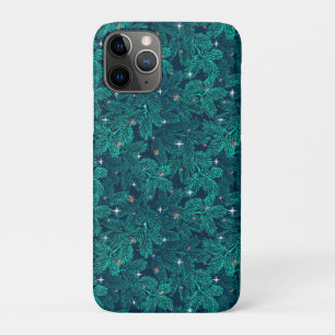 Case-Mate iPhone Case Forêt de sarcelle d'hiver Luxe ✨ Flocon de neige d