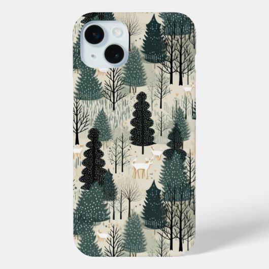 Coques Case-Mate iPhone Forêt de vacances avec boîtier de téléphone de cer (Verso)