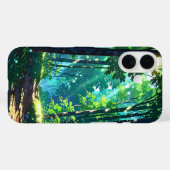 Coques Case-Mate iPhone Forêt d'été enchantée (Verso (horizontal))