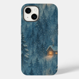Coque Pour iPhone 14 Forêt d'hiver de rêve couverture confortable