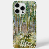 Coques Case-Mate iPhone forêt d'hiver peinture aquarelle (Verso)