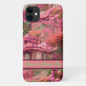 Coques Case-Mate iPhone Forêt d'Imaginaires rose (Dos)