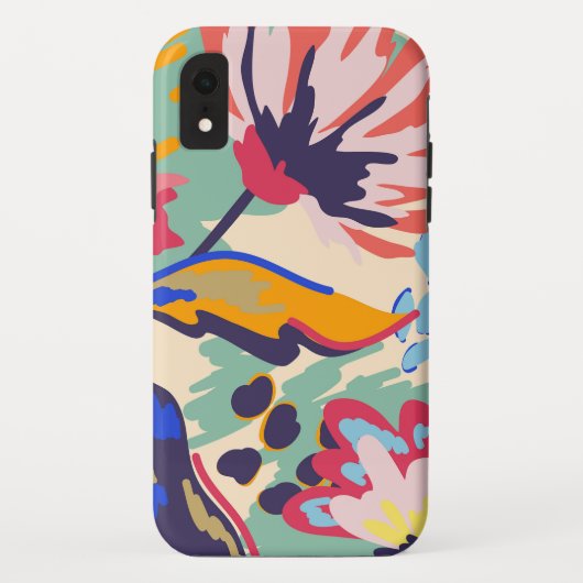 Coques Case-Mate iPhone Forêt et roses (Dos)