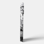 Coques Case-Mate iPhone Forêt Feuille Feuillage Motif Nature Noir Blanc (Verso / Droite)
