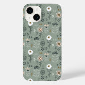 Coques Case-Mate iPhone Forêt Florale Sage Green (Verso)
