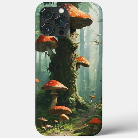 Coques Case-Mate iPhone forêt magique, volée agarique, forêt féerique, bou (Verso)