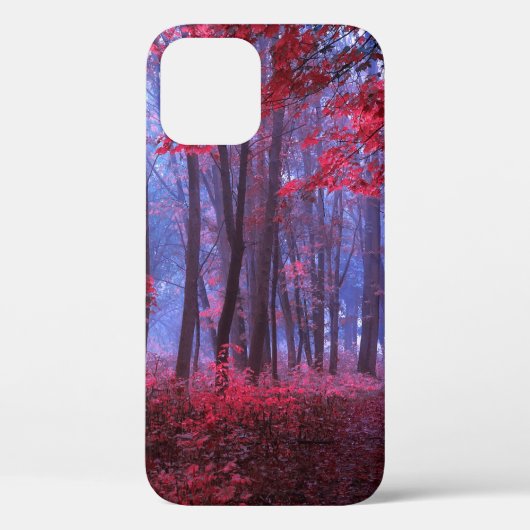 Coques Case-Mate iPhone Forêt mystérieuse foncée dans les tons roses. Myst (Verso)