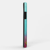 Coques Case-Mate iPhone Forêt mystique en rouge et turquoise (Dos/Droite)