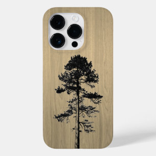 Coque Pour iPhone 14 Pro Forêt sauvage - Bois gravé - Bois