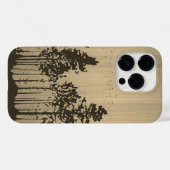 Coques Case-Mate iPhone Forêt sauvage - Bois gravé - Bois (Verso (horizontal))