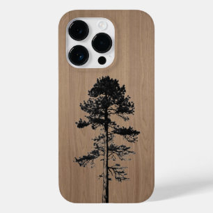 Coque Pour iPhone 14 Pro Forêt sauvage - Bois gravé - Bois