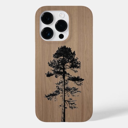 Coques Case-Mate iPhone Forêt sauvage - Bois gravé - Bois (Verso)
