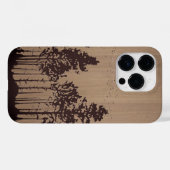 Coques Case-Mate iPhone Forêt sauvage - Bois gravé - Bois (Verso (horizontal))
