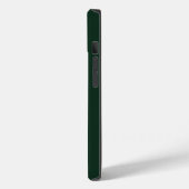 Coques Case-Mate iPhone Forêt solide vert foncé (Verso / Gauche)