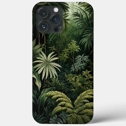 Coques Case-Mate iPhone Forêt tropicale verte luxuriante (Verso)