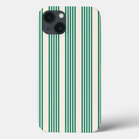 Coques Case-Mate iPhone Forêt vert et beige cinq bandes motif (Verso)