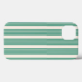 Coques Case-Mate iPhone Forêt vert et beige cinq bandes motif (Verso (horizontal))