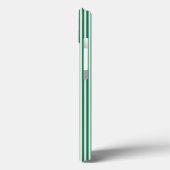 Coques Case-Mate iPhone Forêt vert et beige cinq bandes motif (Verso / Gauche)