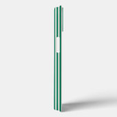 Coques Case-Mate iPhone Forêt vert et beige cinq bandes motif (Verso / Droite)