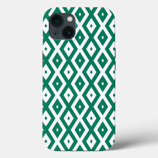 Case-Mate iPhone Case Forêt vert et blanc diamant motif Coque-Mate i