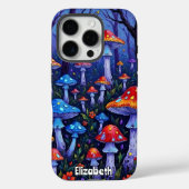Coques Case-Mate iPhone Forêt vibrante de champignons (Verso)