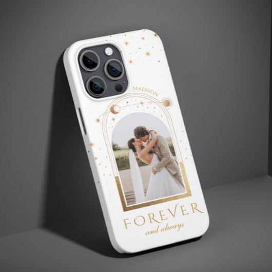 Coques Case-Mate iPhone FOREVER ET TOUJOURS Mariage Magenta Photo céleste