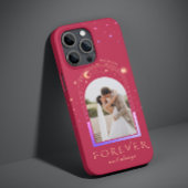 Coques Case-Mate iPhone FOREVER ET TOUJOURS Mariage Magenta Photo céleste