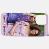 Coques Case-Mate iPhone Forever Friends Photo Cute Heart Typographie (Verso (horizontal))