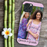 Case-Mate iPhone Case Forever Friends Photo Cute Heart Typographie<br><div class="desc">coque iphone photo cool avec votre propre photo personnalisée. Un joli cadeau photo avec la superposition de texte qui dit "pour toujours amis" à la main lettrage et lié avec un coeur d'amour mignon. Le modèle photo est configuré pour que vous puissiez ajouter votre photo qui sera affichée au format...</div>
