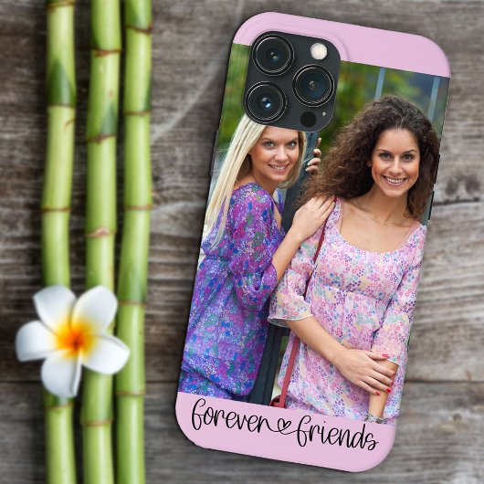 Coques Case-Mate iPhone Forever Friends Photo Cute Heart Typographie