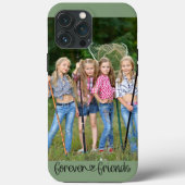 Coques Case-Mate iPhone Forever Friends Photo Love Coeur Typographie (Verso)