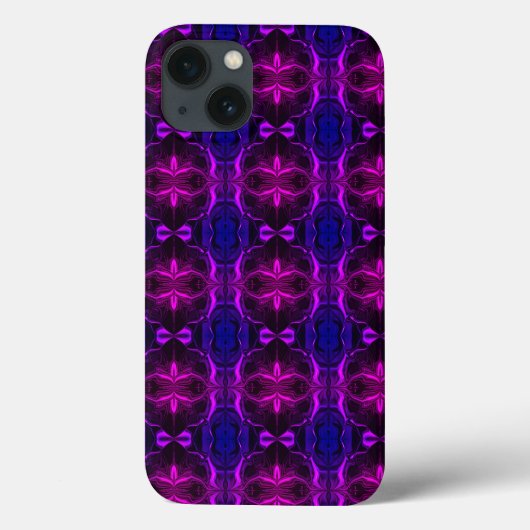Coques Case-Mate iPhone Formas, "traços rosa flutuam em fundo azul? Formas (Verso)
