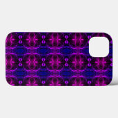 Coques Case-Mate iPhone Formas, "traços rosa flutuam em fundo azul? Formas (Verso (horizontal))