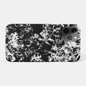 Coques Case-Mate iPhone Formation de glace Abstraite noire et blanche (Dos (Horizontal))