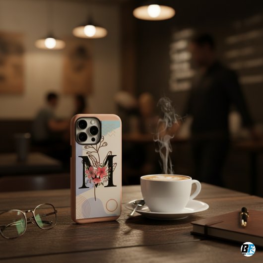 Coques Case-Mate iPhone Forme botanique Boho Rétro avec nom 1er majuscule 