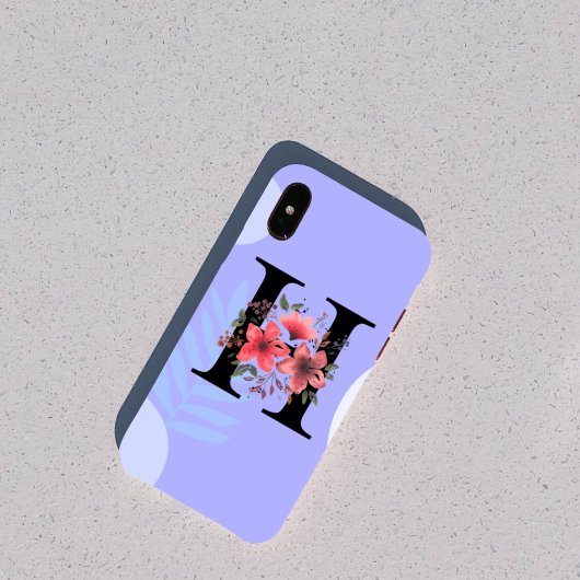 Coques Case-Mate iPhone Forme botanique Boho Rétro avec nom 1er majuscule