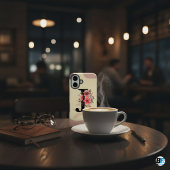Coques Case-Mate iPhone Forme Botanique Boho Rétro Avec Nom 1ère Majuscule
