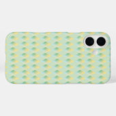Coques Case-Mate iPhone Forme de diamant dégradé vert jaune (Verso (horizontal))